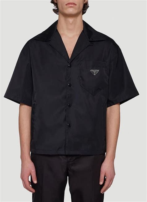 prada men's button down shirt|prada men's short sleeve shirts.